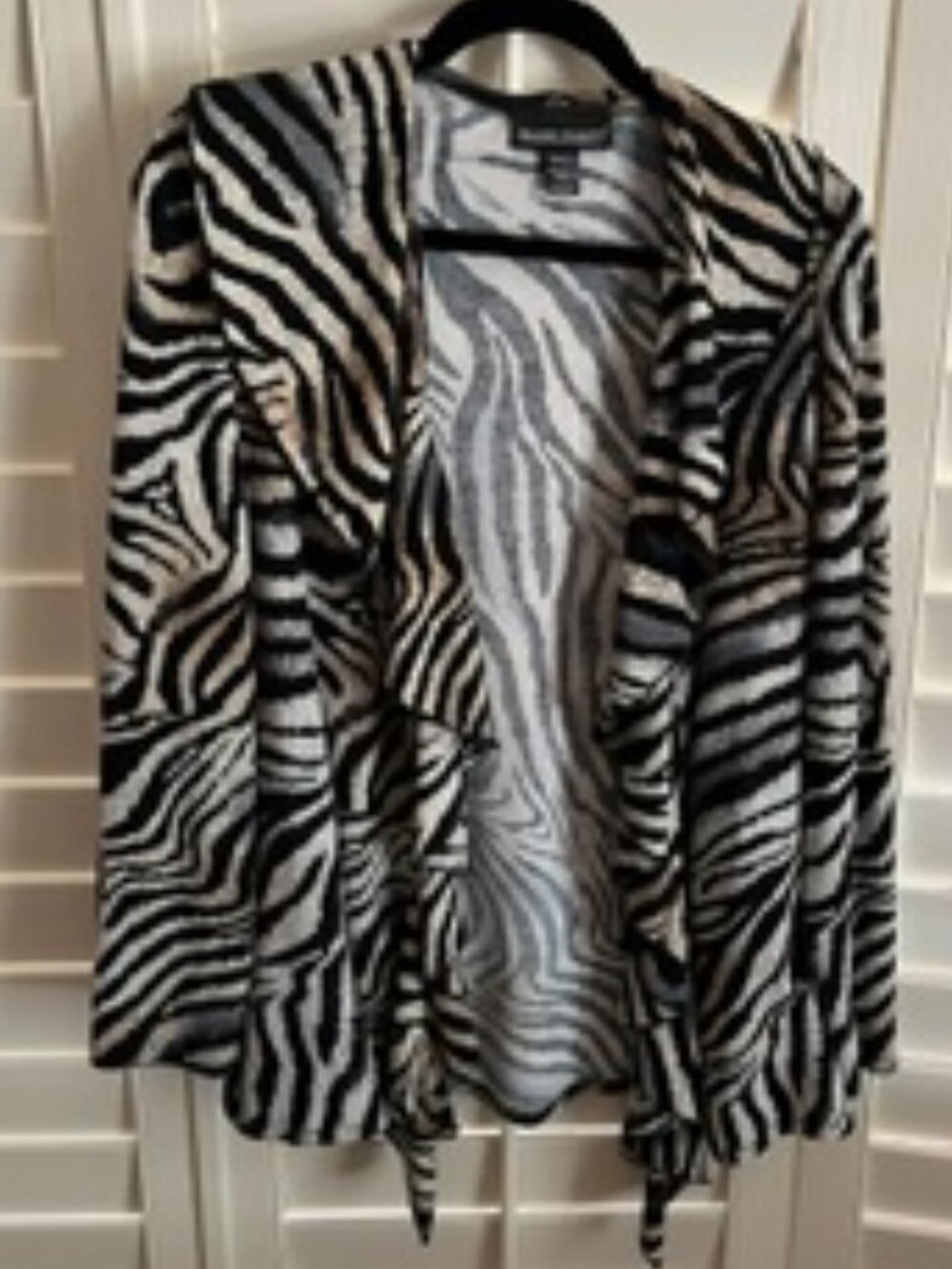 Frank Lyman Animal Print Knit Jacket